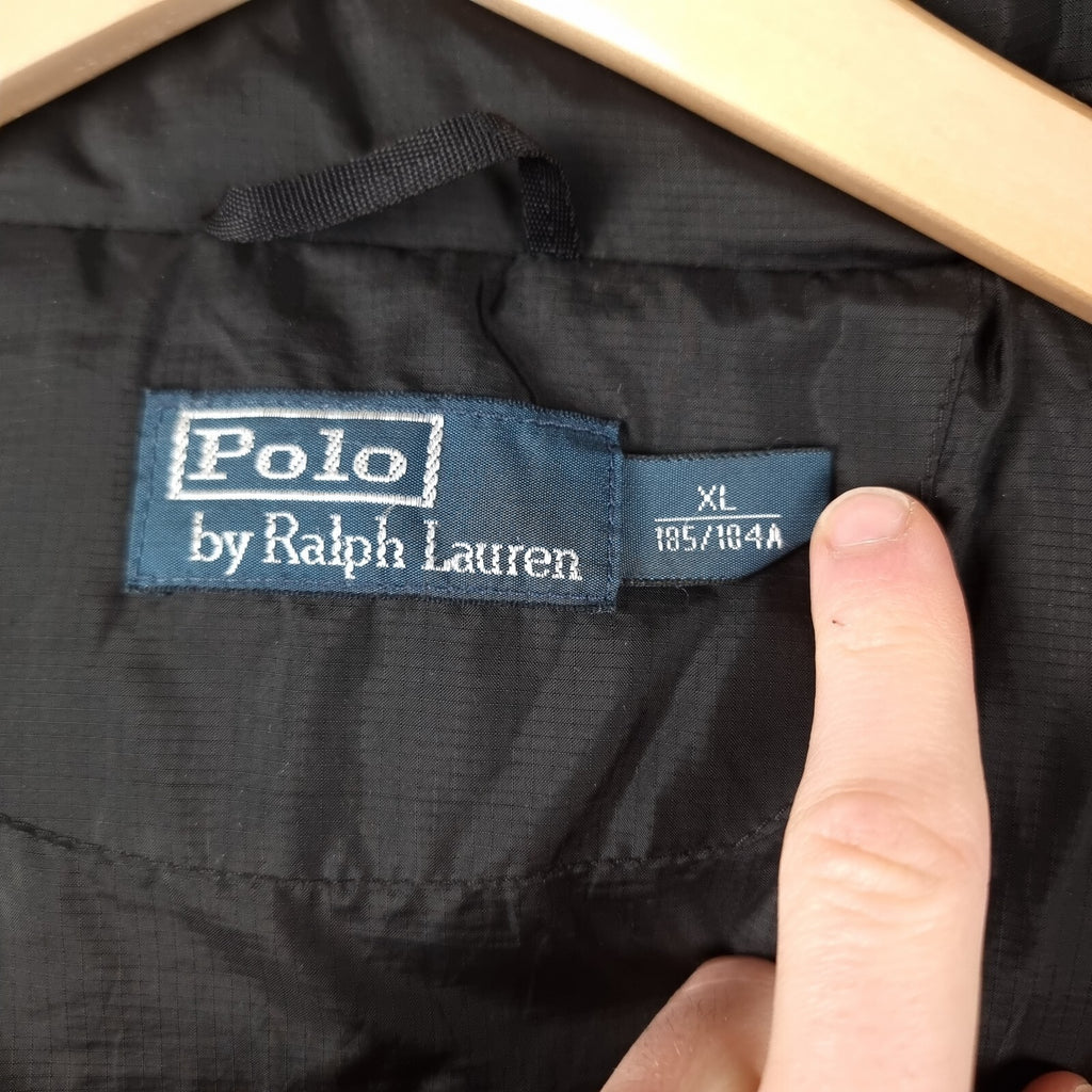 POLO RALPH LAUREN Jacket Mens XL Black Down Puffer RL 250 Quilted Insulated
