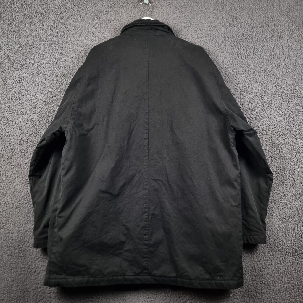 Vintage CAMEL COLLECTION Jacket Mens 2XL 48 Black Barn Field Coat Cotton Canvas