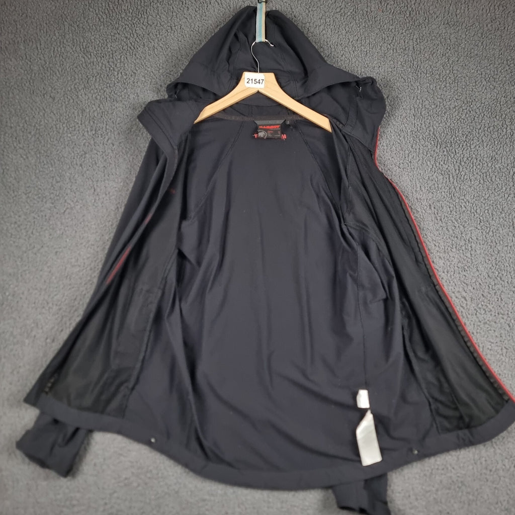 Mammut Jacket Mens M Medium Black SOFtech Softshell Runbold Trail SO Hooded