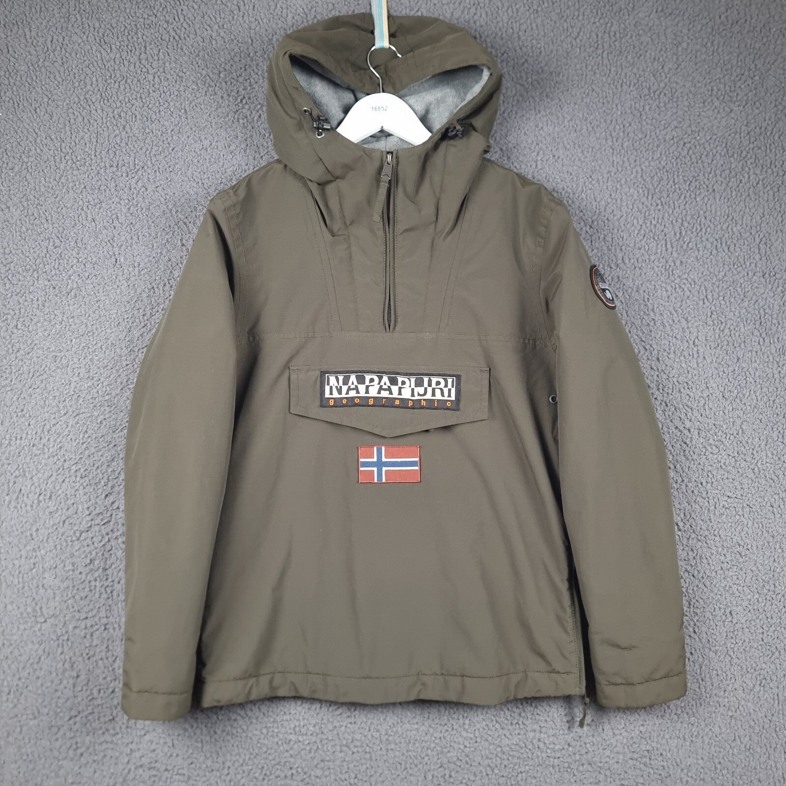 NAPAPIJRI Rainforest Winter Jacket Mens XS Green Waterproof Fleece Insulated