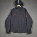 Mammut Jacket Mens M Medium Black SOFtech Softshell Runbold Trail SO Hooded