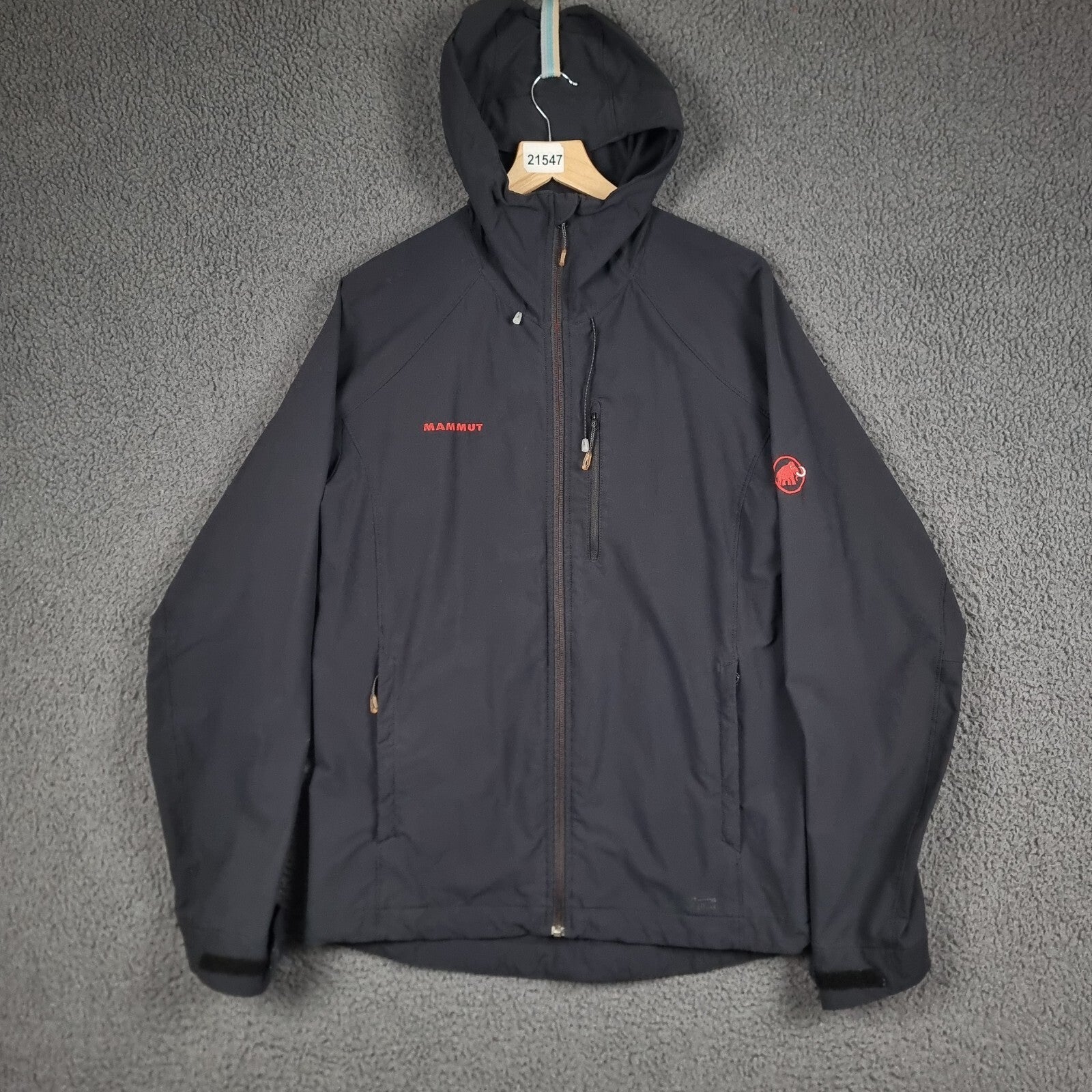 Mammut Jacket Mens M Medium Black SOFtech Softshell Runbold Trail SO Hooded