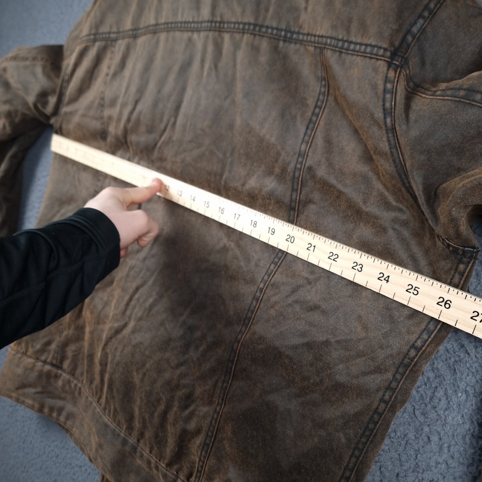 MARLBORO CLASSICS Jacket Mens 3XL Brown Wax Waxed Ranch Field Coat Utility Lined