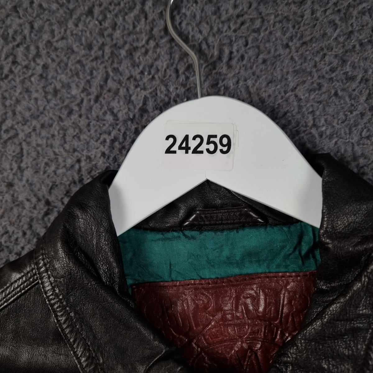 SUPERDRY Leather Jacket Mens S Small Brown Racer Biker Bomber Zip Speed Sport