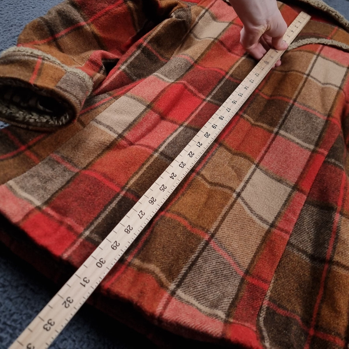 Vintage Diesel Jacket Men S Small Check Plaid Sherpa Shearling Venomous Trails