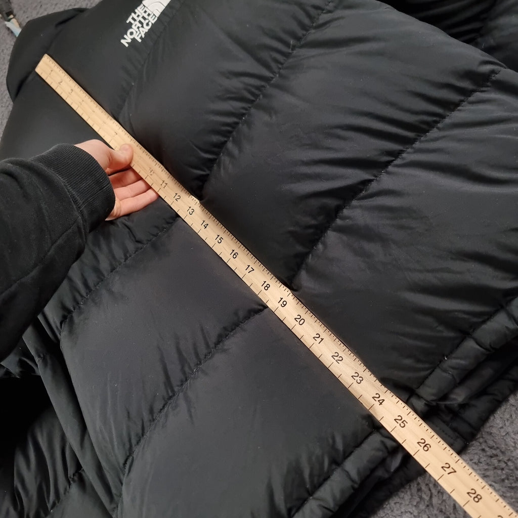 Vintage THE NORTH FACE Jacket Womens XL Black 600 Goose Down Puffer Coat