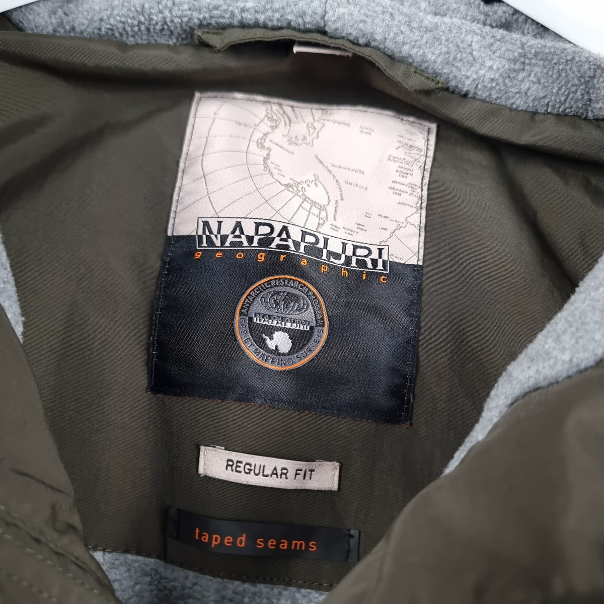 NAPAPIJRI Rainforest Winter Jacket Mens XS Green Waterproof Fleece Insulated
