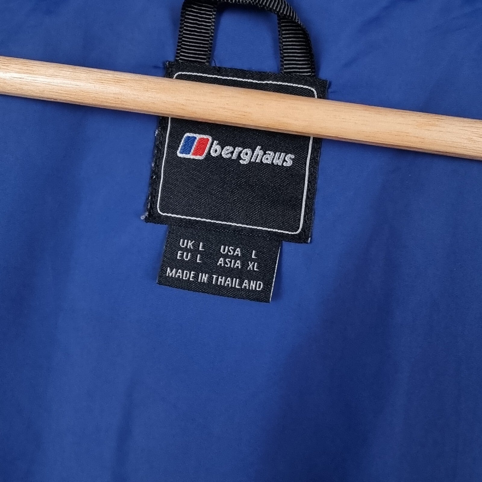 BERGHAUS Jacket Mens L Large Blue Maitland AQ2 Hydroloft Waterproof Insulated
