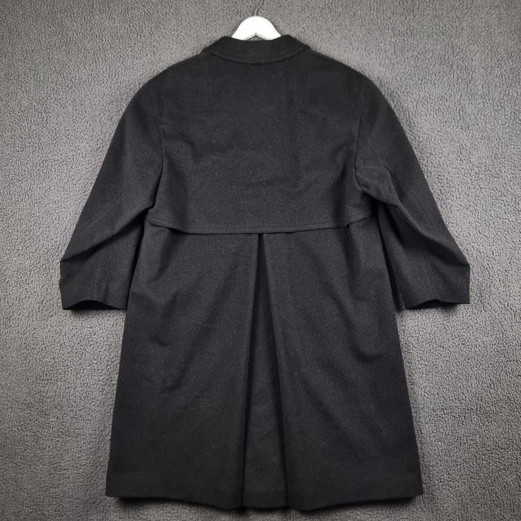 Bugatti Alpen Loden Coat Mens XL 50 Charcoal Wool Long Trench Overcoat Collared