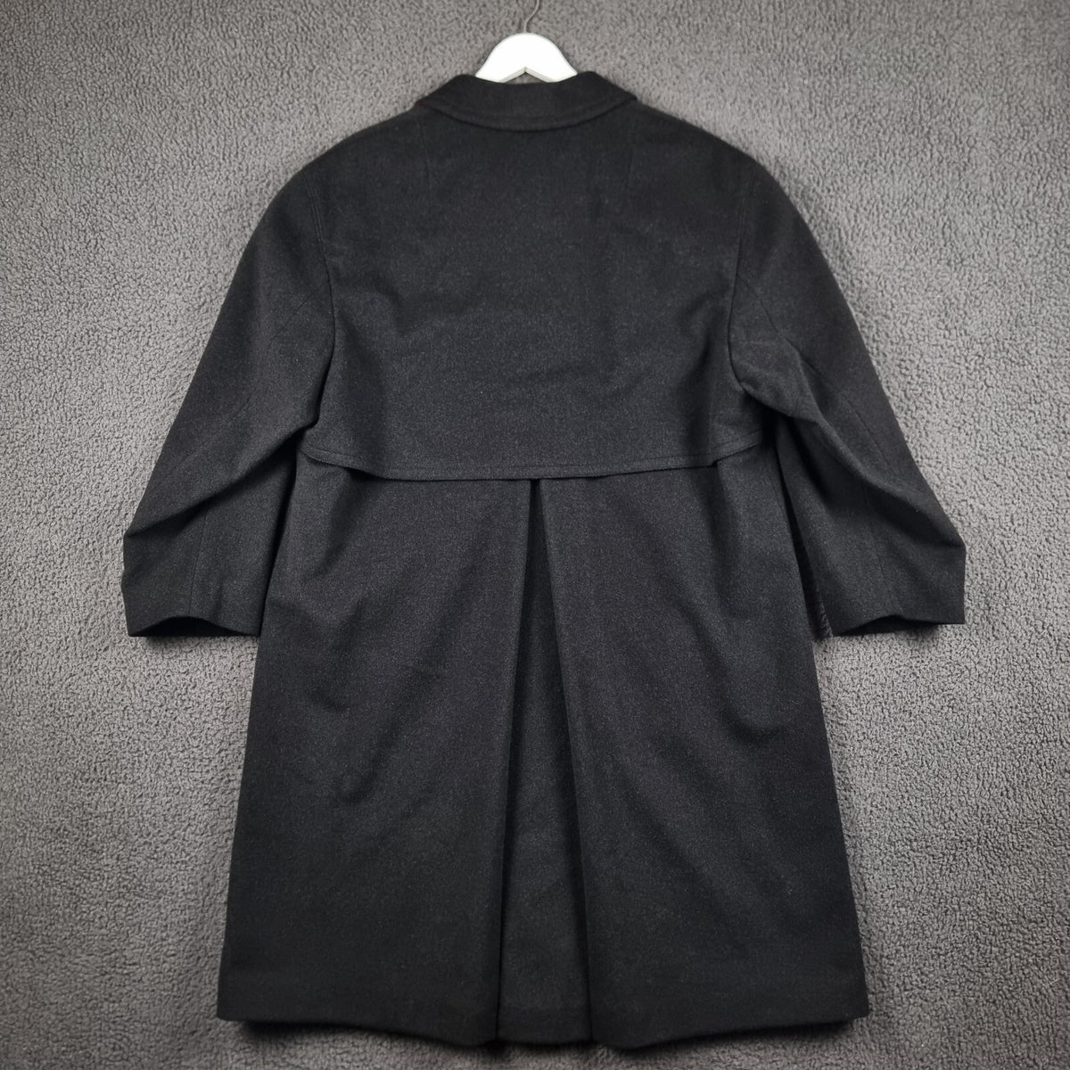 Bugatti Alpen Loden Coat Mens XL 50 Charcoal Wool Long Trench Overcoat Collared