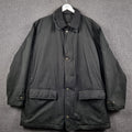 Vintage CAMEL COLLECTION Jacket Mens 2XL 48 Black Barn Field Coat Cotton Canvas