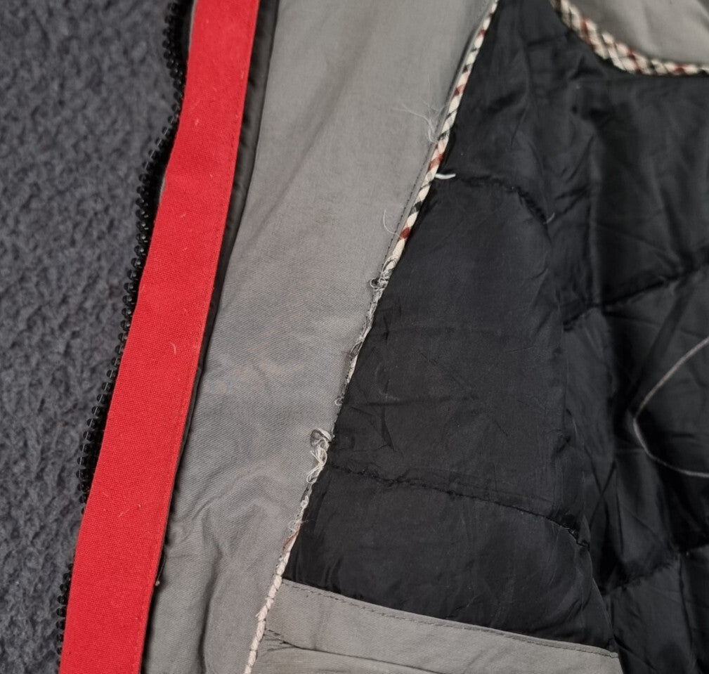 PEAK PERFORMANCE Jacket Mens S Small Red Goretex Goose DOWN Fill Parka Rain Coat