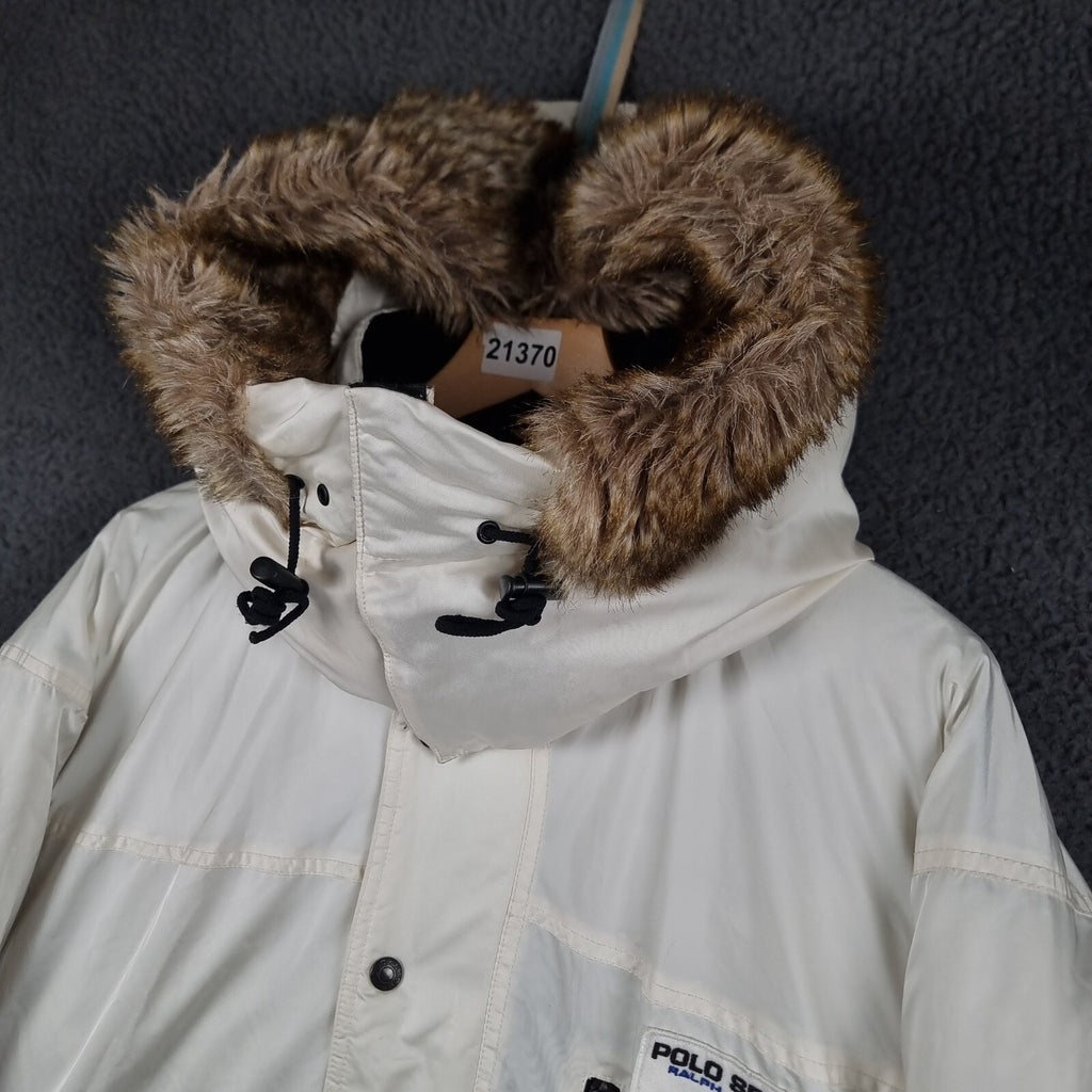 Vintage POLO SPORT RALPH LAUREN Jacket Mens L Large Arctic Challenge DOWN Parka