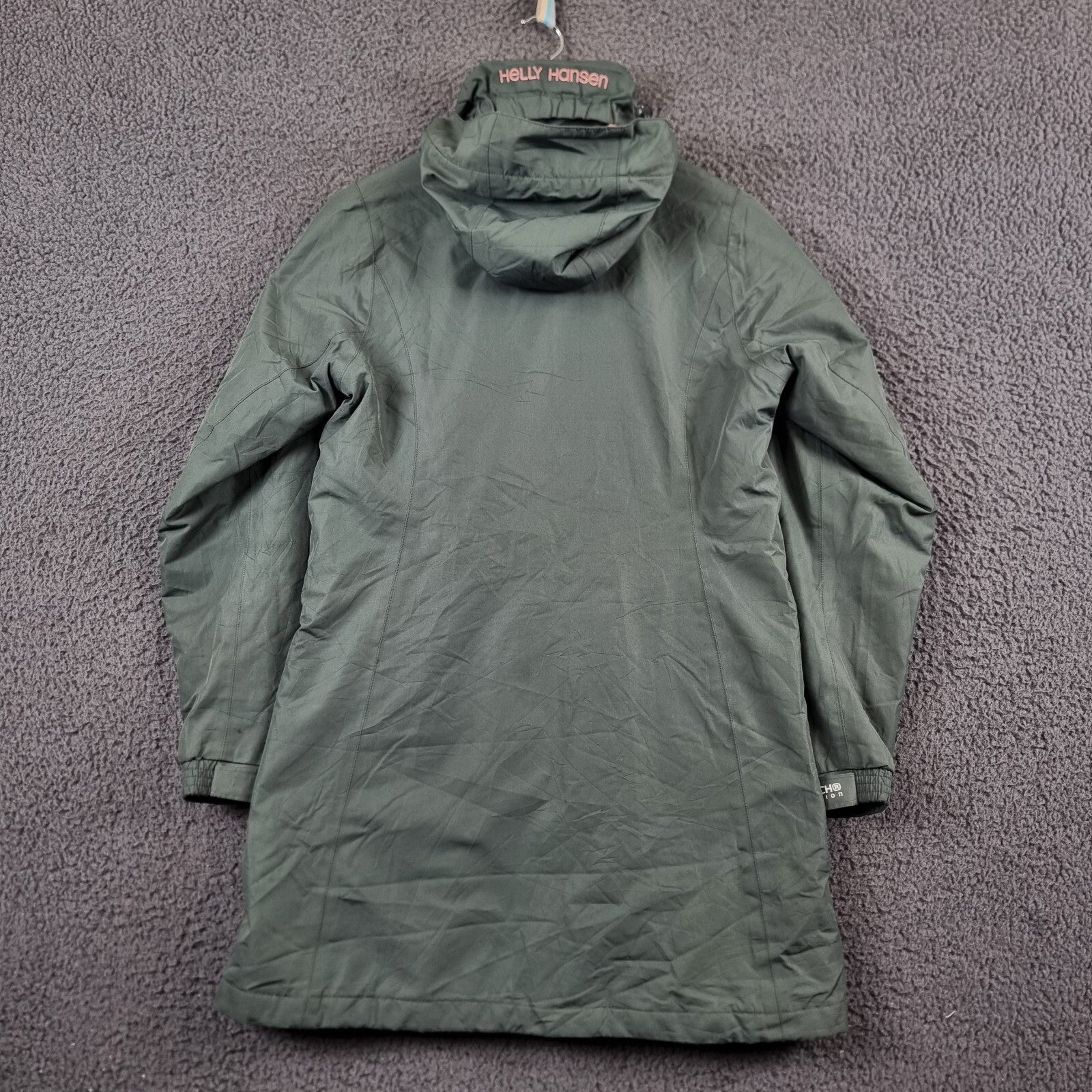 HELLY HANSEN Jacket Womens S Small Green Aden Insulated Helly Tech Primaloft