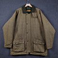 GAME Shooting Jacket Mens 2XL Green Derby Tweed Wool Blend Sporting Field Coat