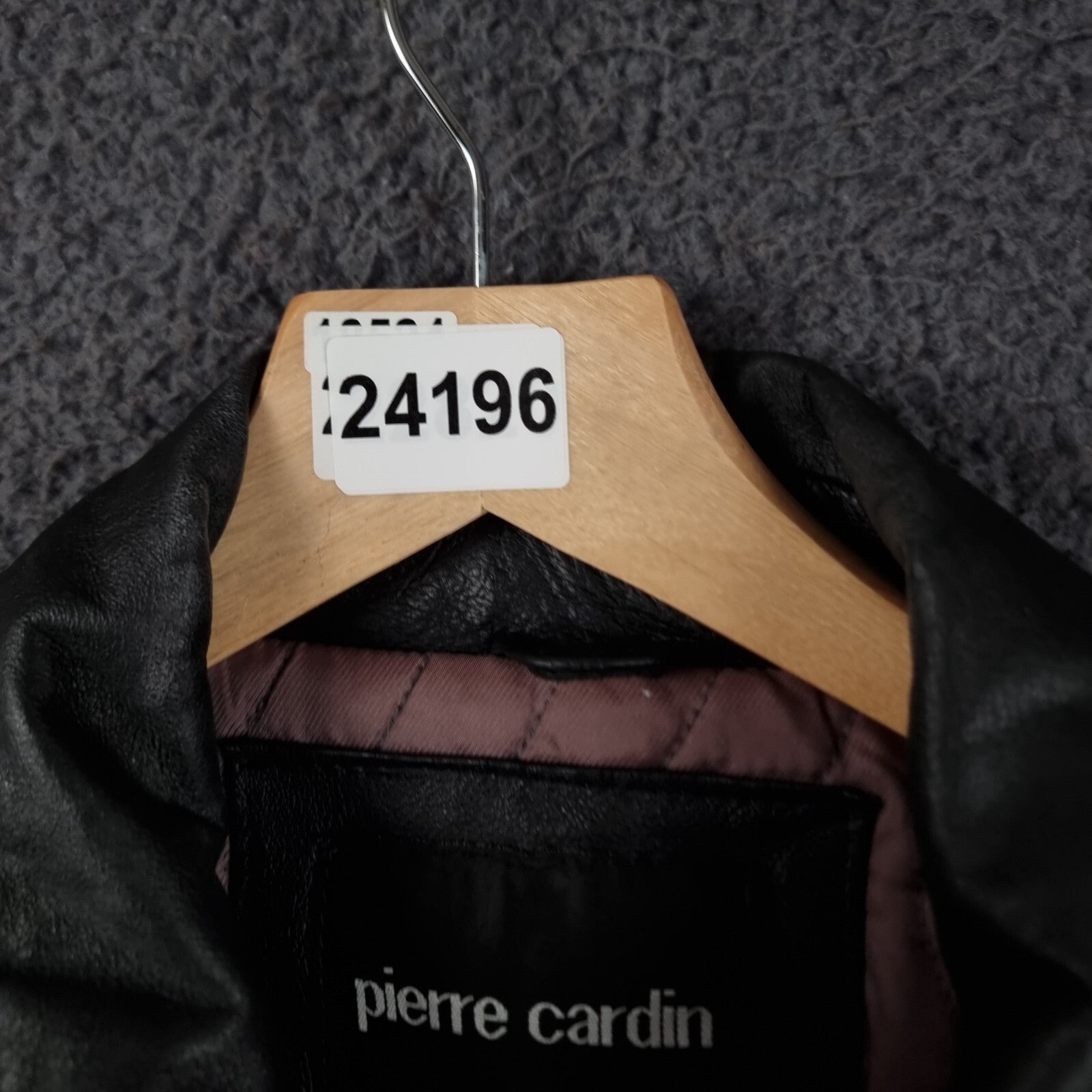 Vintage PIERRE CARDIN Leather Jacket Mens M Medium Black Bomber Relaxed Fit 90s