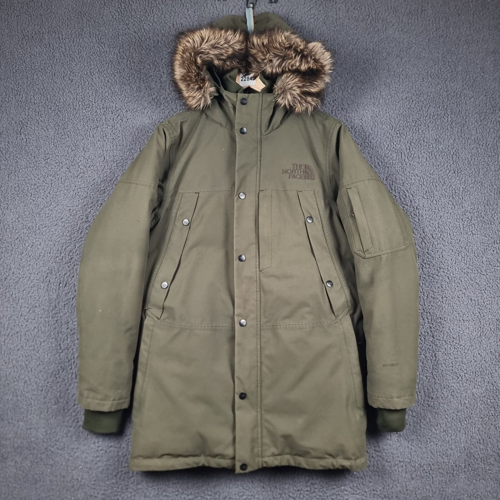 THE NORTH FACE Jacket Mens S Small Green Orcadas Parka Goose Down Waterproof