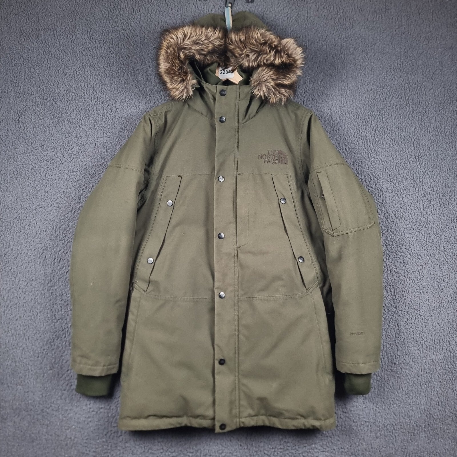 THE NORTH FACE Jacket Mens S Small Green Orcadas Parka Goose Down Waterproof