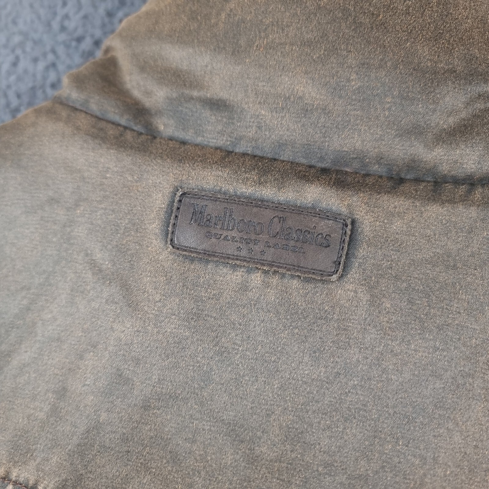 MARLBORO CLASSICS Jacket Mens XL Brown Wax Look Blanket Lined Ranch Field Coat