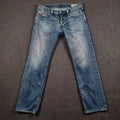 DIESEL Larkee Jeans Mens W34 L32 Blue Regular Straight Denim 100% Cotton