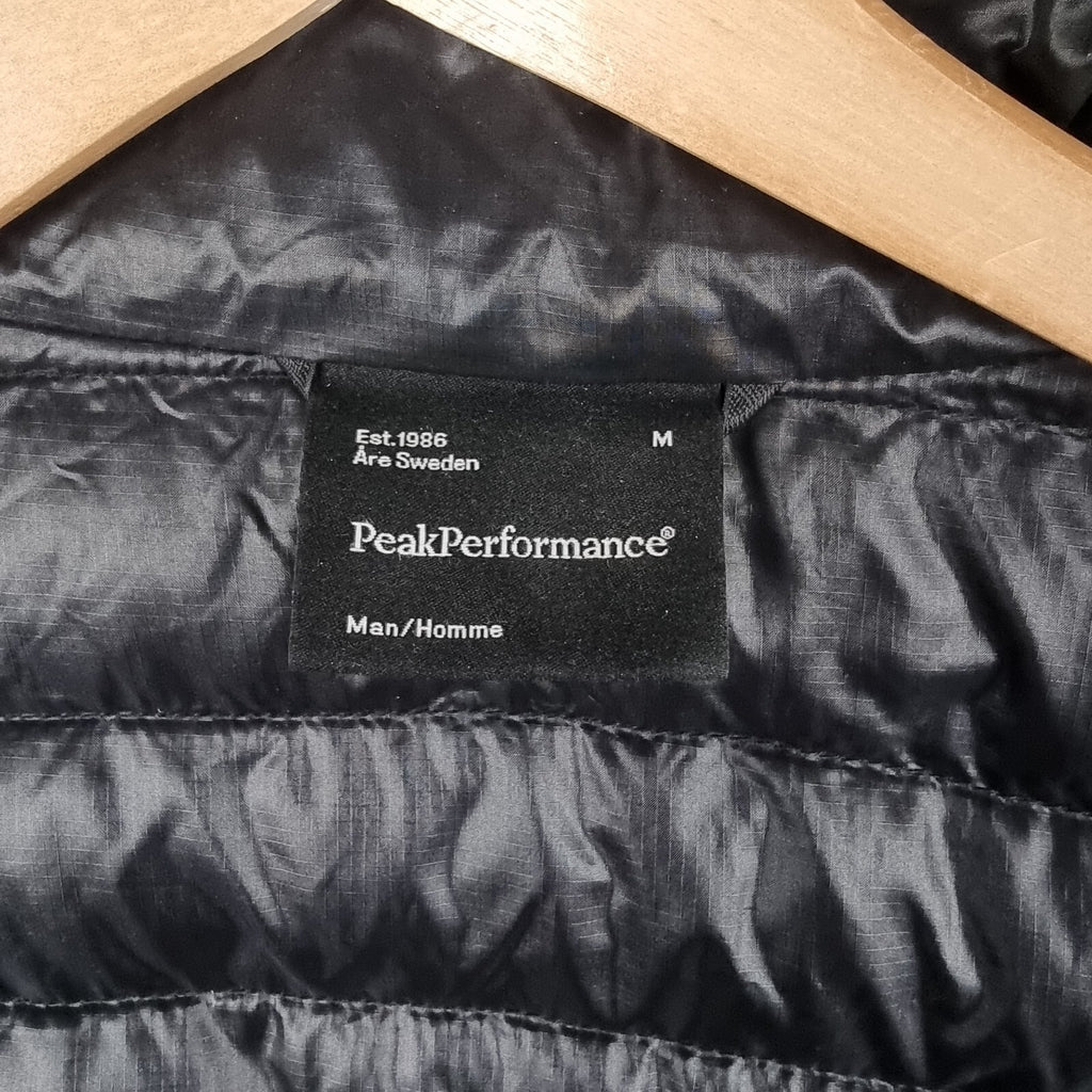 PEAK PERFORMANCE Jacket Mens M Medium DOWN Lin Puffer Quilted Packable Pertex
