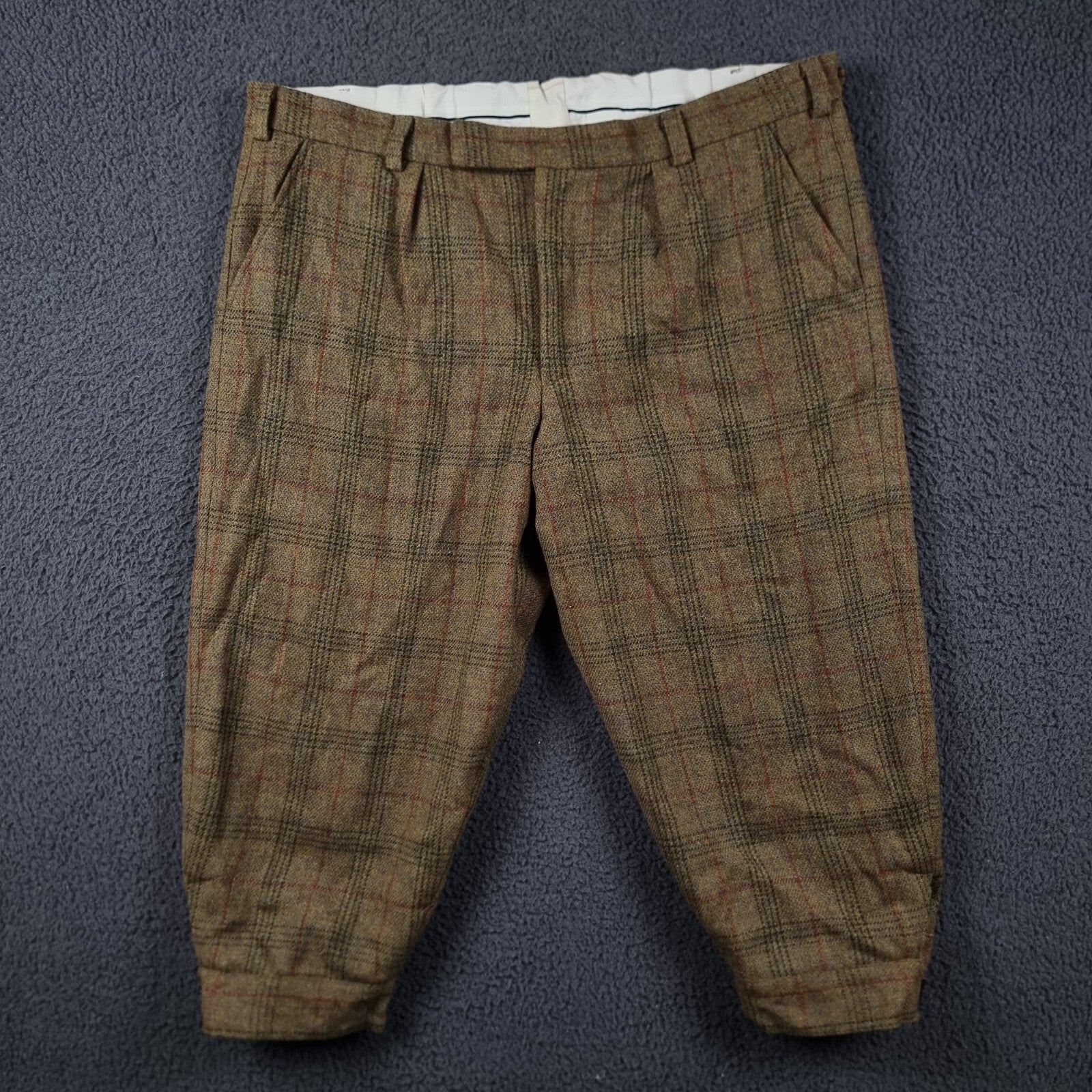 P & J HAGGART Trousers Mens W42 L23 100% Wool Tweed Shooting Breeks Plus Fours