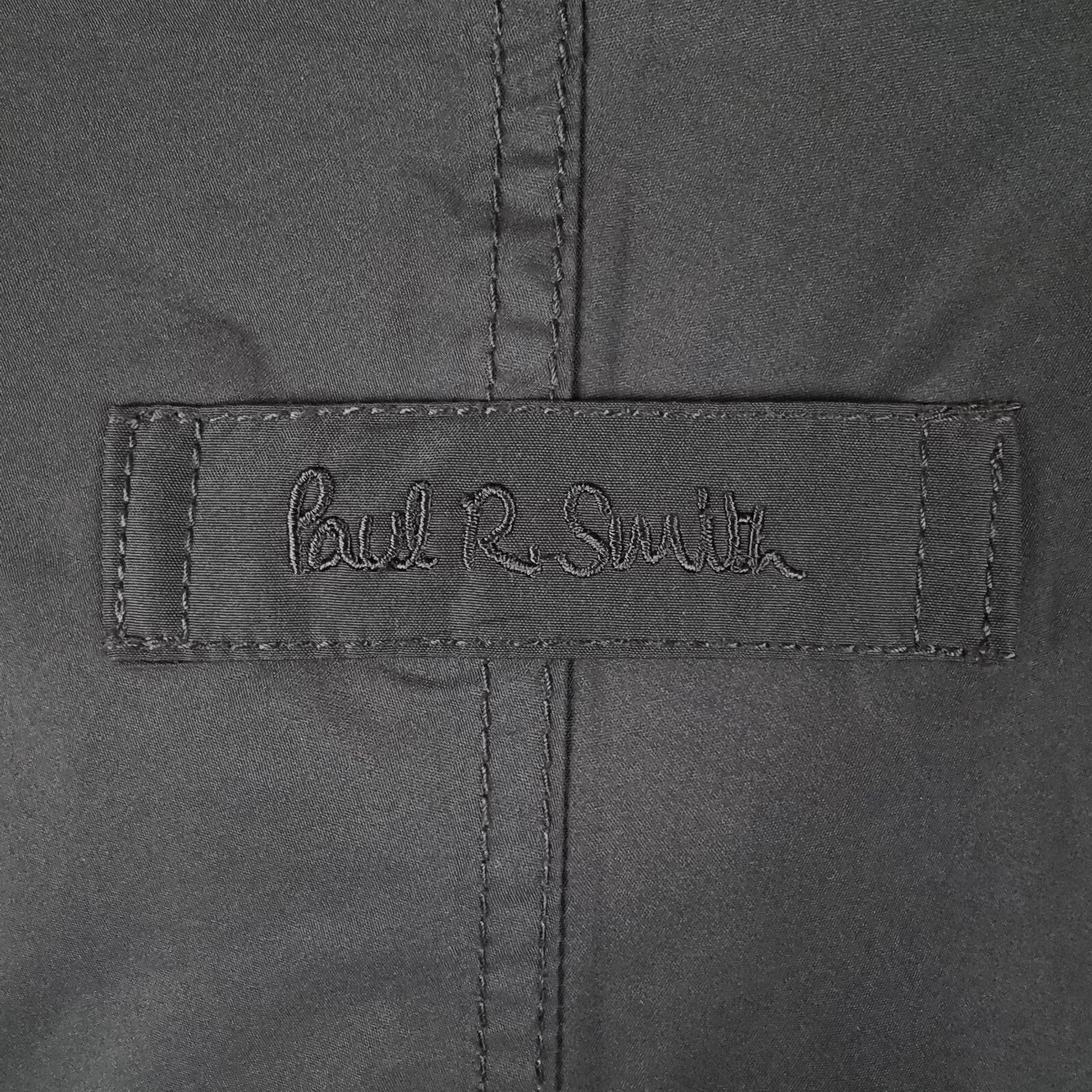 Vintage PAUL R SMITH Jacket Mens 28 2XL 3XL Grey Waterproof Rain Coat Hooded