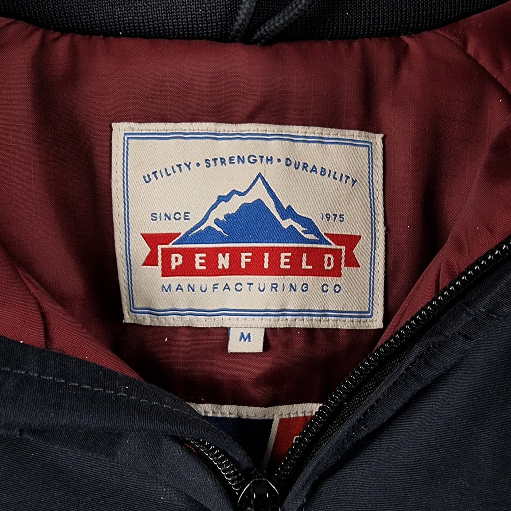 PENFIELD Jacket Mens M Waterproof 1/4 Zip Smock Rain Coat Insulated Elk 60/40