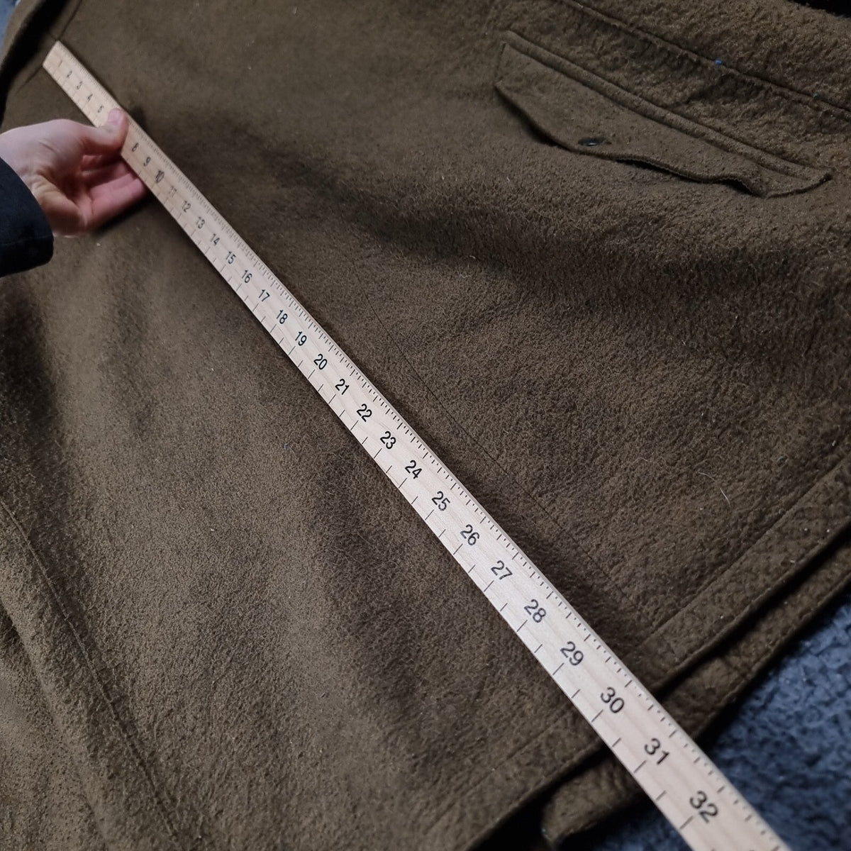 Vintage STONE ISLAND Jacket Mens XL Brown Felt Field Coat Made In Italy F/W 2005