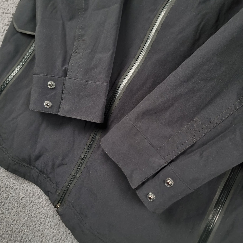 COLUMBIA Jacket Mens XL Black Omni Heat Transit Zone Shell II Waterproof Coat
