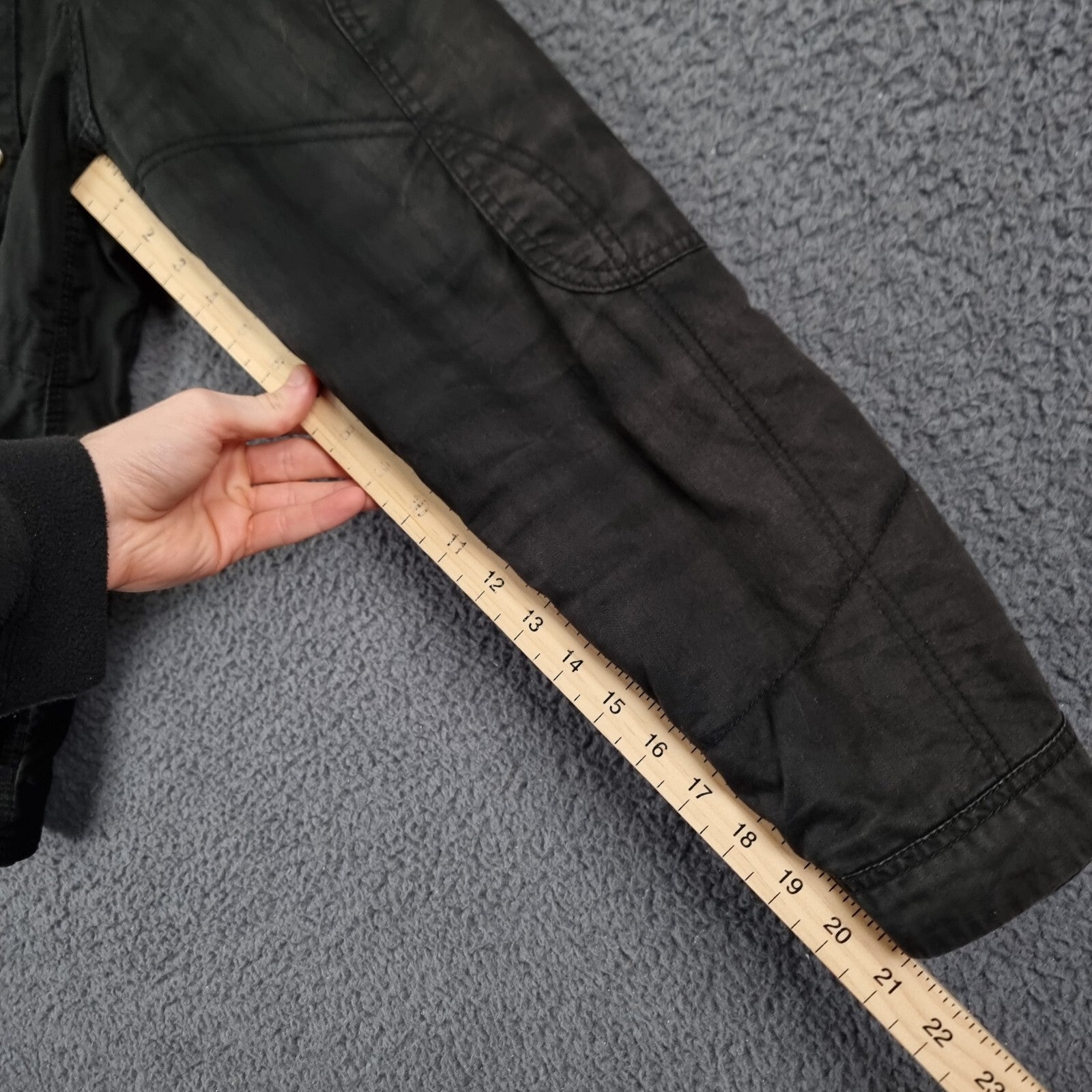 Vintage Alpha Industries Jacket Mens XL Black M65 Military Field Coat Canvas