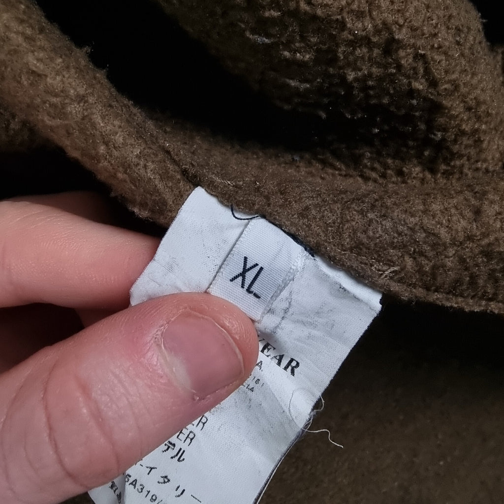 Vintage STONE ISLAND Jacket Mens XL Brown Felt Field Coat Made In Italy F/W 2005
