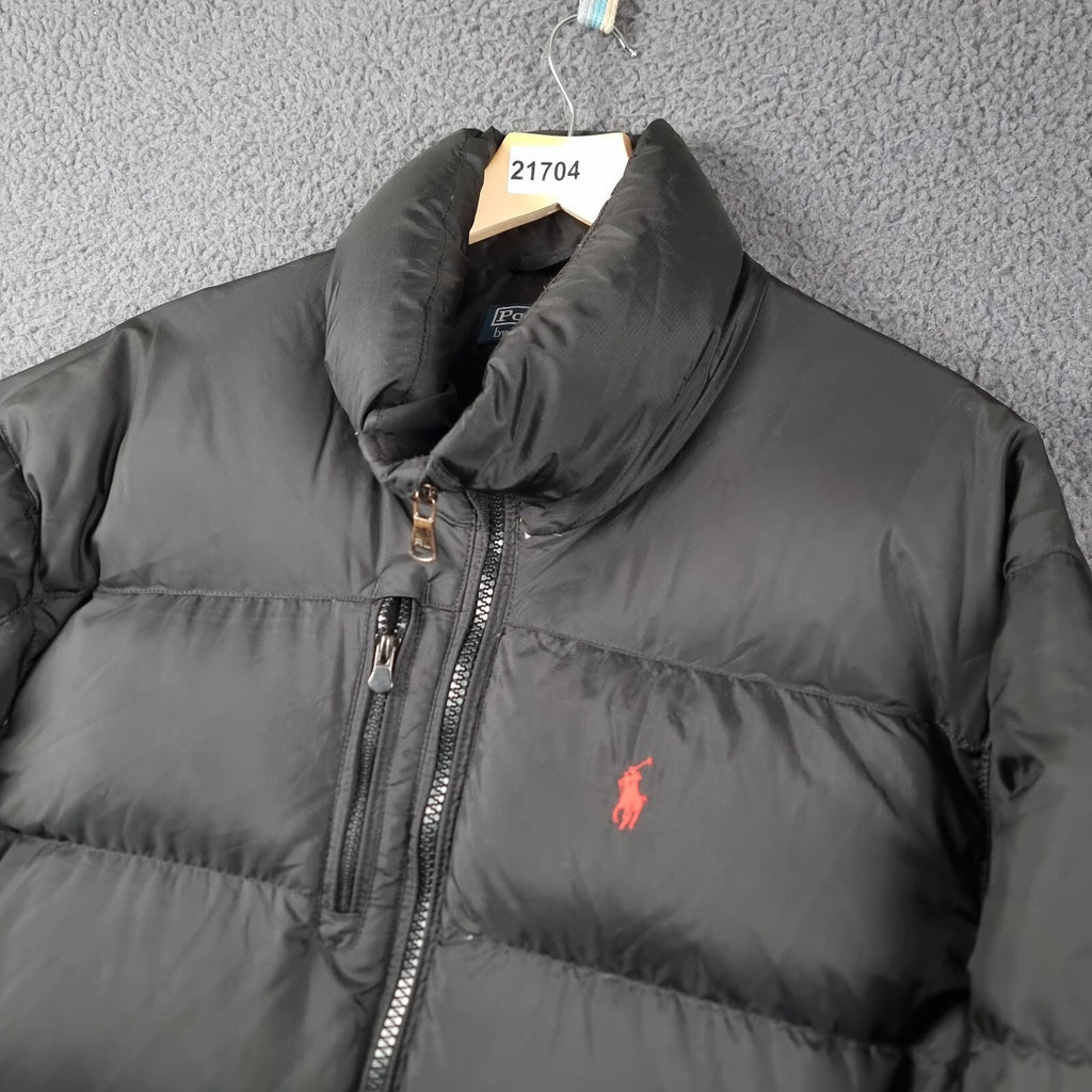 POLO RALPH LAUREN Jacket Mens XL Black Down Puffer RL 250 Quilted Insulated