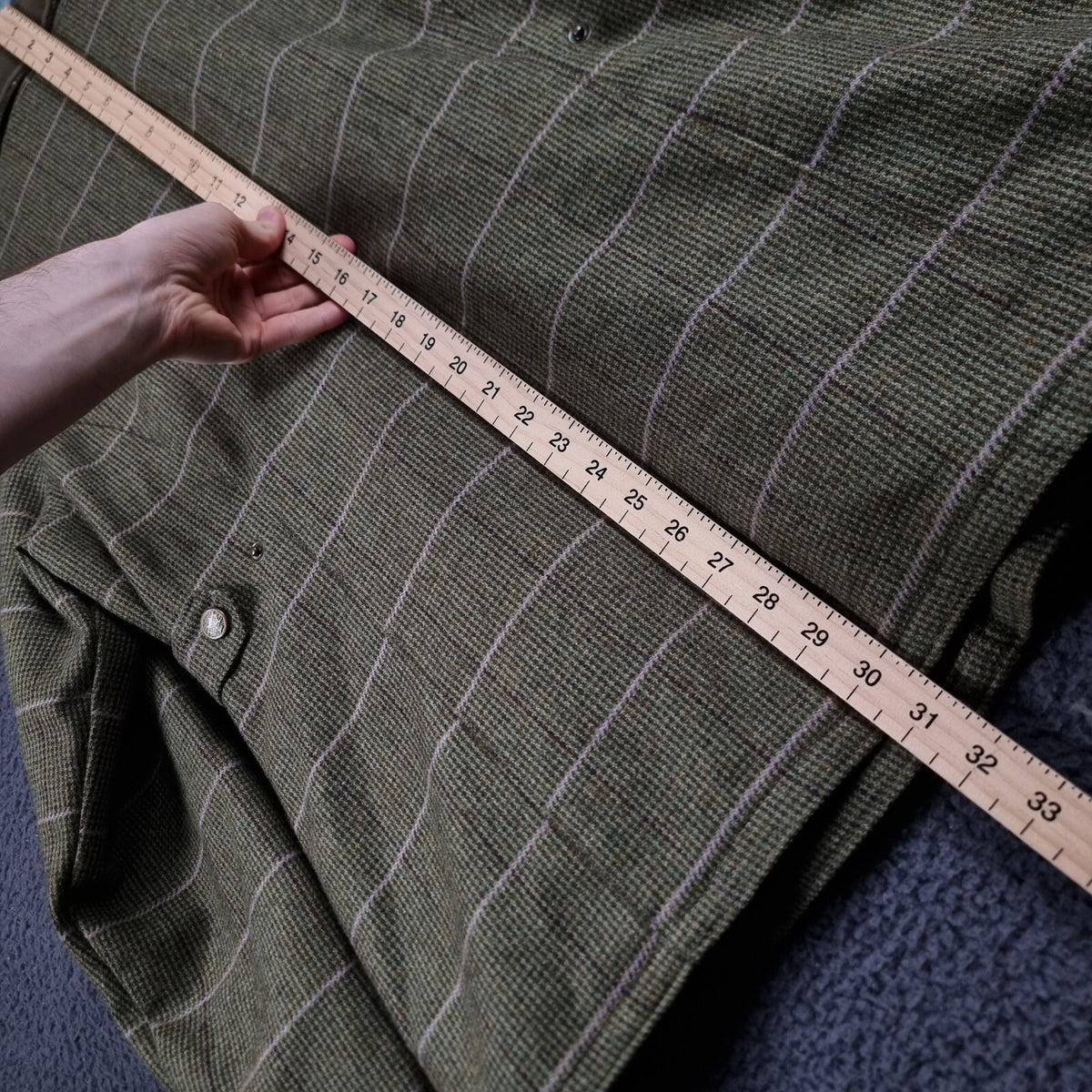 Hoggs Of Fife Field Pro Jacket Women UK 12 Green Check Wool Shooting Derby Tweed