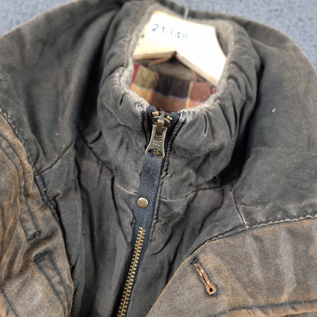 MARLBORO CLASSICS Jacket Mens 3XL Brown Wax Waxed Ranch Field Coat Utility Lined