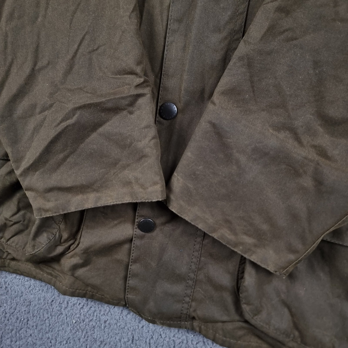 BARBOUR Classic Beaufort Jacket Mens C46 2XL Olive Wax Waxed Field Coat Sylkoil