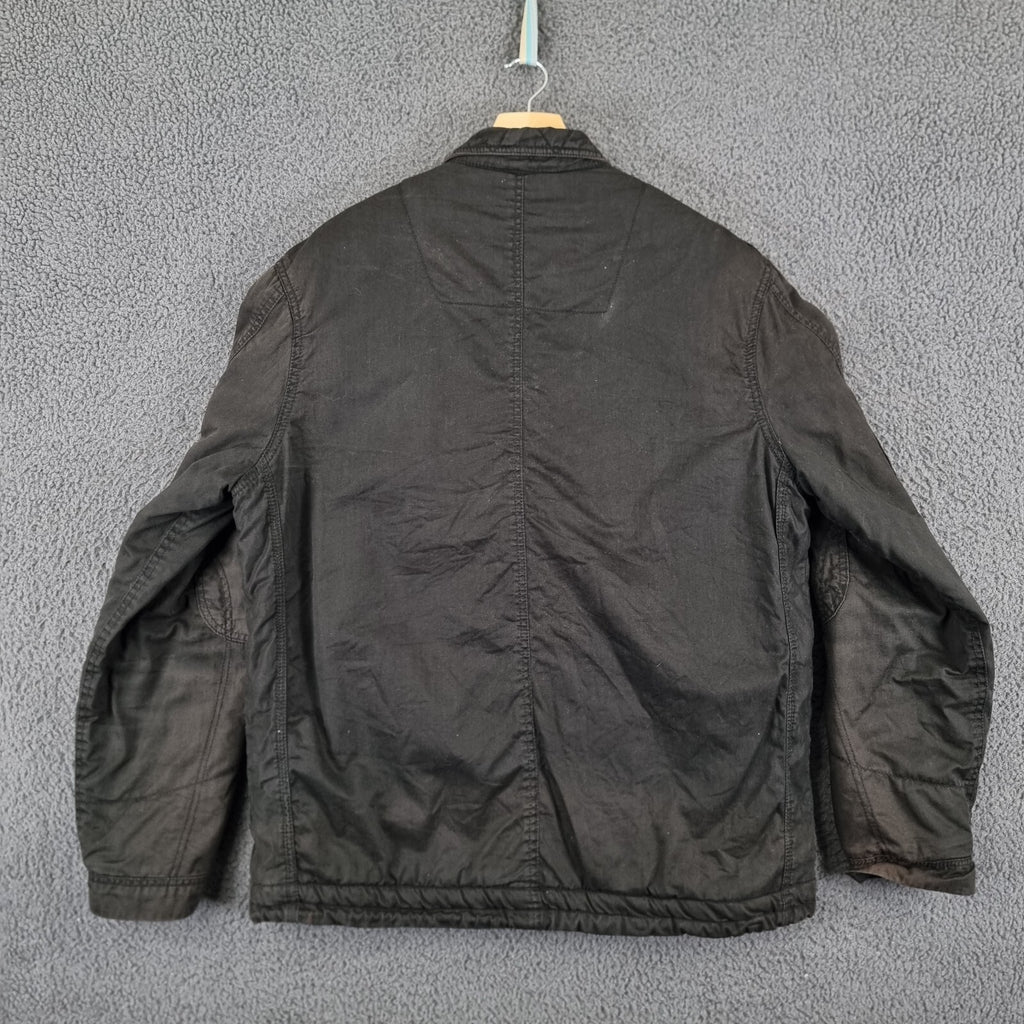 Vintage Alpha Industries Jacket Mens XL Black M65 Military Field Coat Canvas