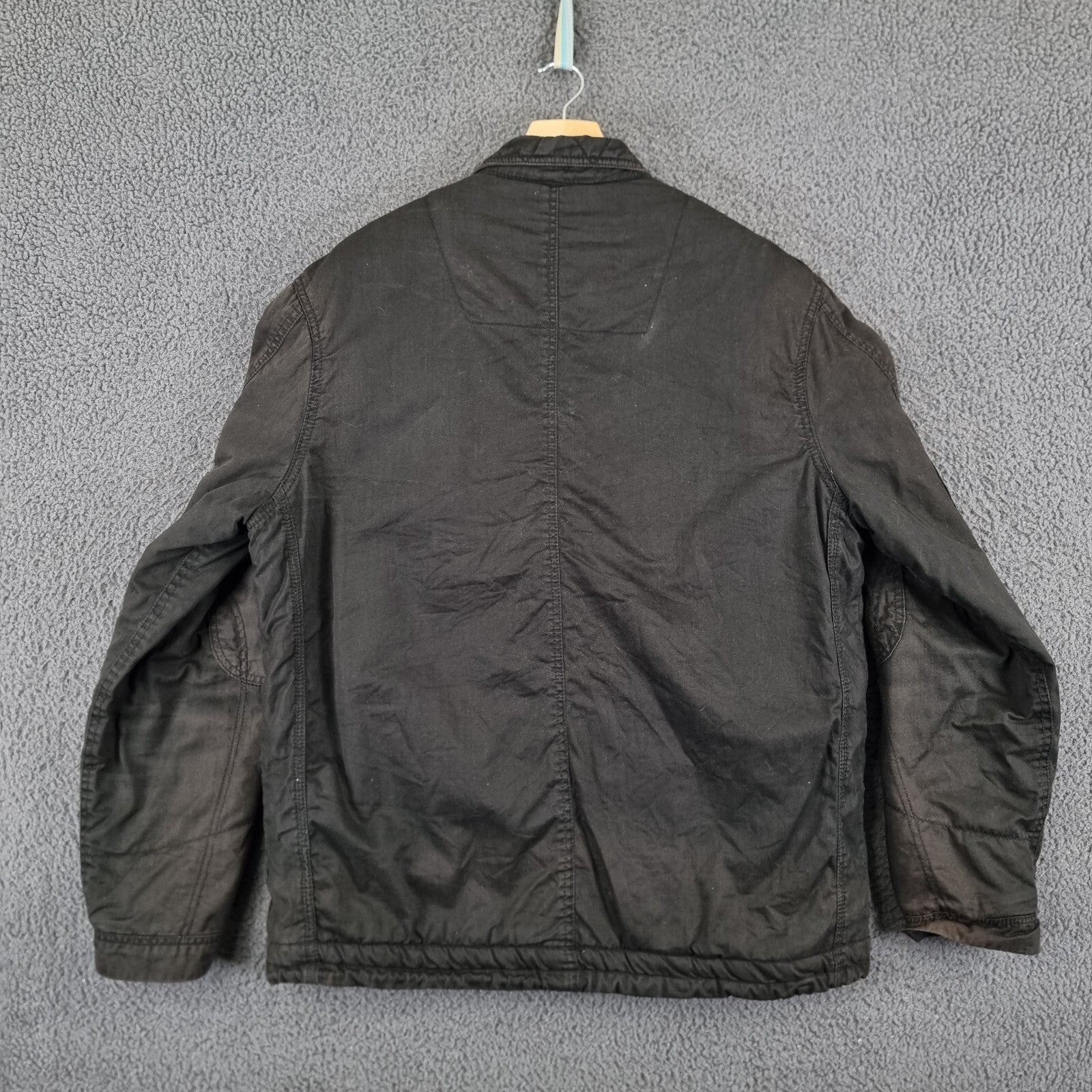 Vintage Alpha Industries Jacket Mens XL Black M65 Military Field Coat Canvas