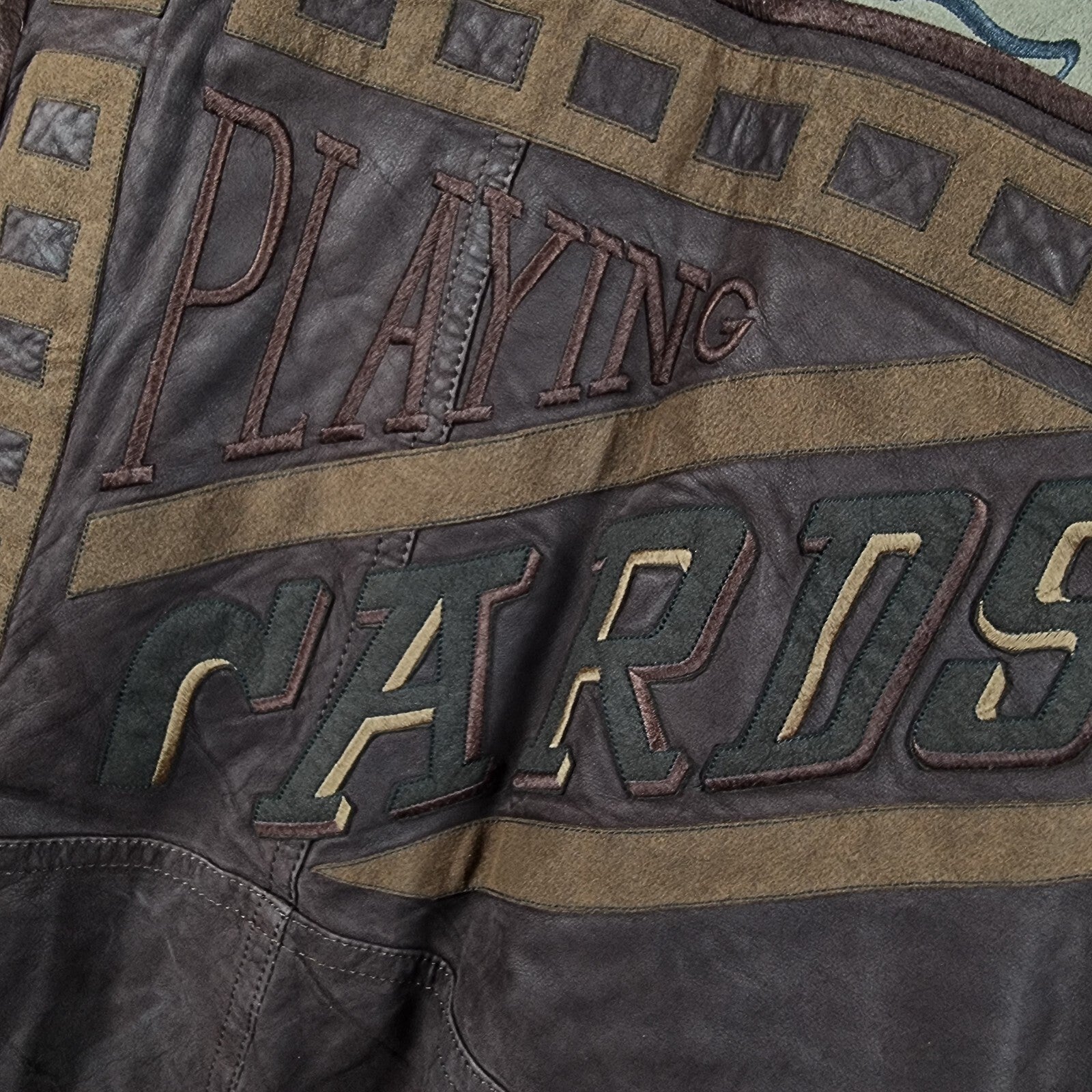 Vintage ICEBERG x DISNEY Genuine Leather Jacket Mens XL 44 Jiminy Cricket 90s