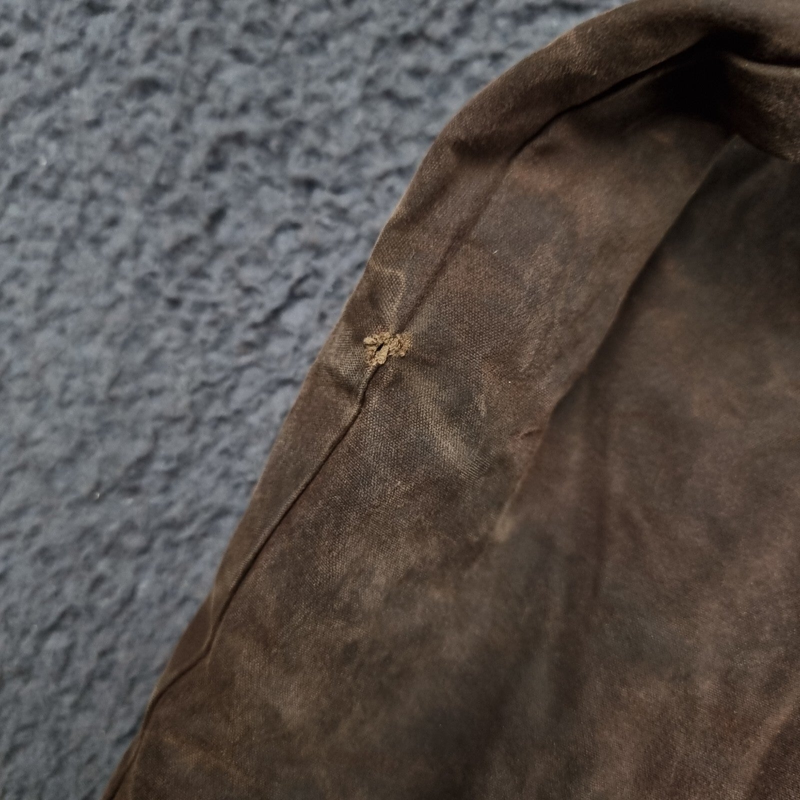 Vintage HOGGS OF FIFE Jacket Mens M Medium Brown Wax Waxed Field Coat Hooded