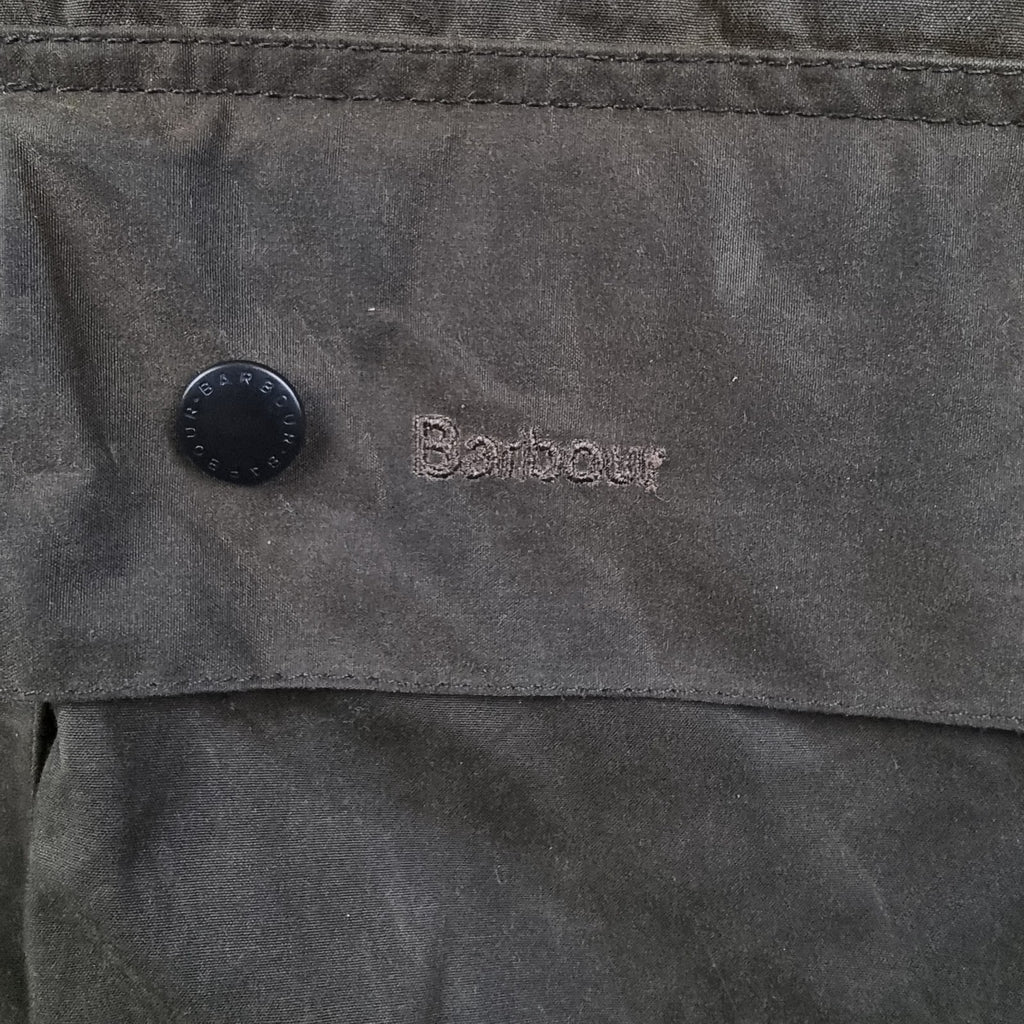 BARBOUR Classic Beaufort Jacket Mens C46 2XL Olive Wax Waxed Field Coat Sylkoil