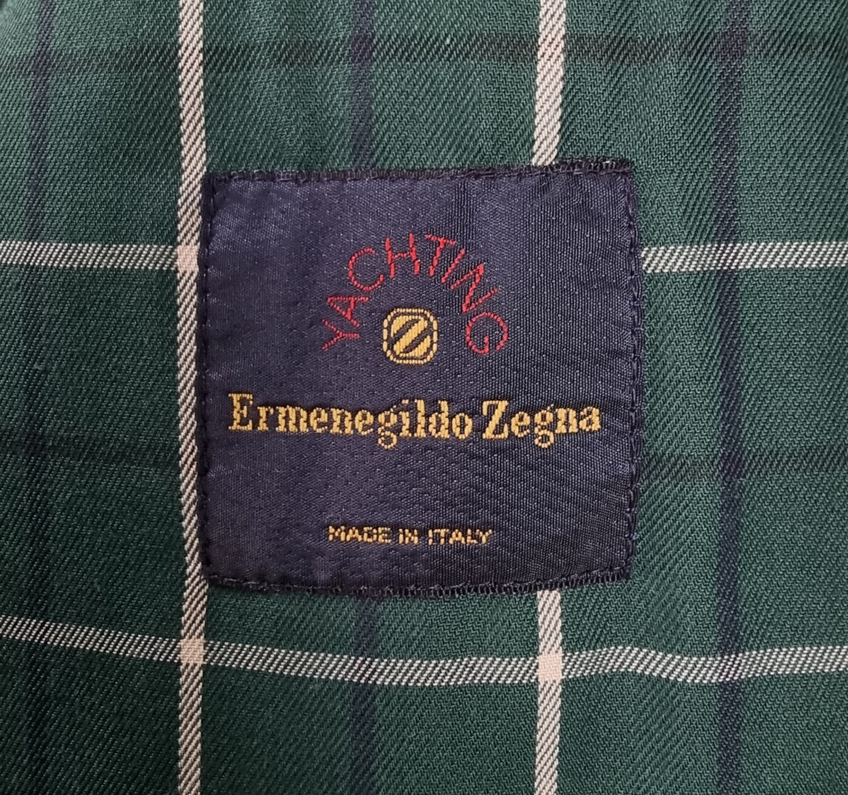 ERMENEGILDO ZEGNA Coat Mens XL Navy 100% Wool Overcoat Jacket Long Yachting