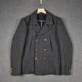 DIESEL Jacket Men S Small Charcoal BLACK GOLD Wool Blend Peacoat Double Breasted