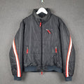 Vintage ARMANI JEANS Jacket Men L Large 40 Black Bomber Puffer Quilted Insulated
