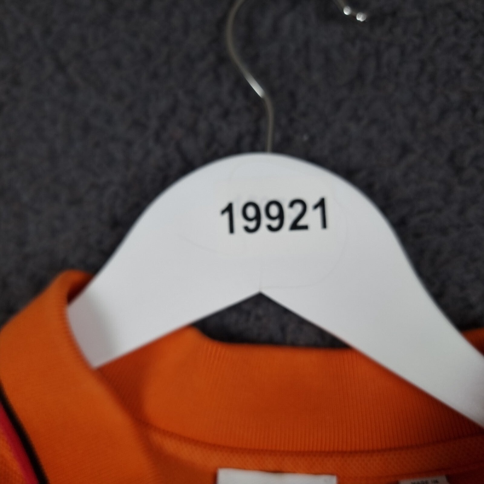 BURBERRY Polo Shirt Mens M Medium Orange Nova Check Short Sleeve Cotton Pique