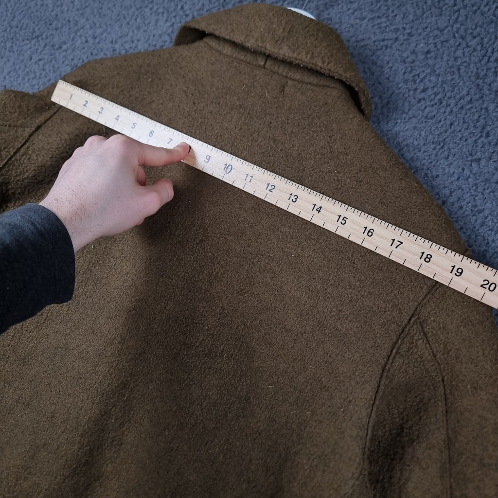 Vintage STONE ISLAND Jacket Mens XL Brown Felt Field Coat Made In Italy F/W 2005