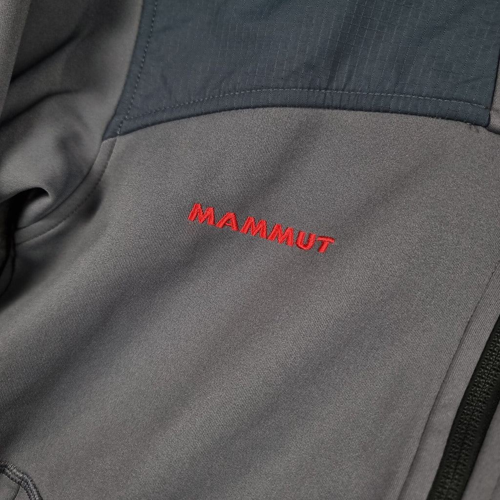 MAMMUT Jacket Mens XS Grey Ultimate Pro Softshell Windstopper Stretch Full Zip