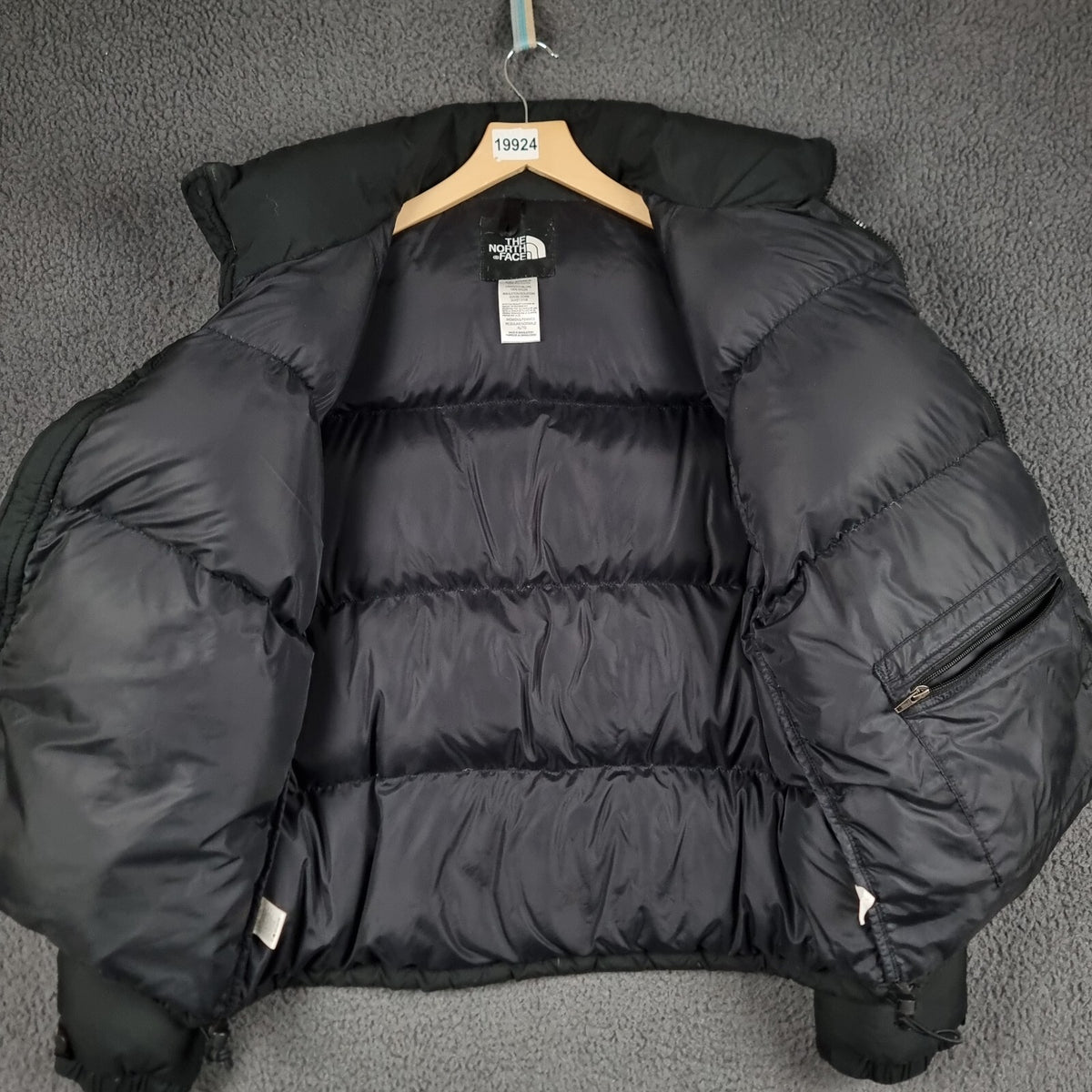 Vintage THE NORTH FACE Jacket Womens XL Black 600 Goose Down Puffer Coat