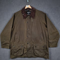 BARBOUR Classic Beaufort Jacket Mens C46 2XL Olive Wax Waxed Field Coat Sylkoil