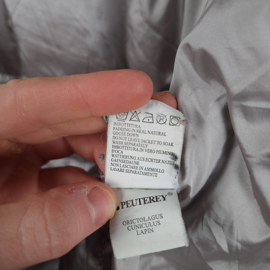 PEUTEREY Jacket Men 2XL Green Hurricane Goose Down Parka Insulated Puffer Hooded